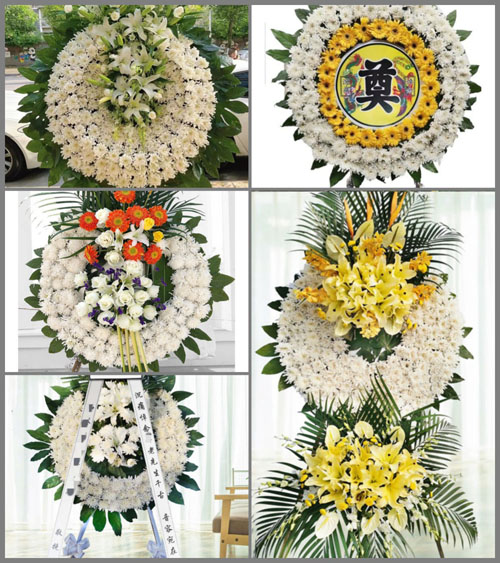 山西长治长子县色头镇西后沟村花圈速递
